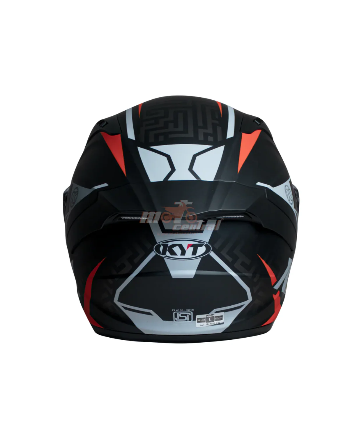 KYT Striker 2V #02 Helmet - Matt Black Red - Image 6