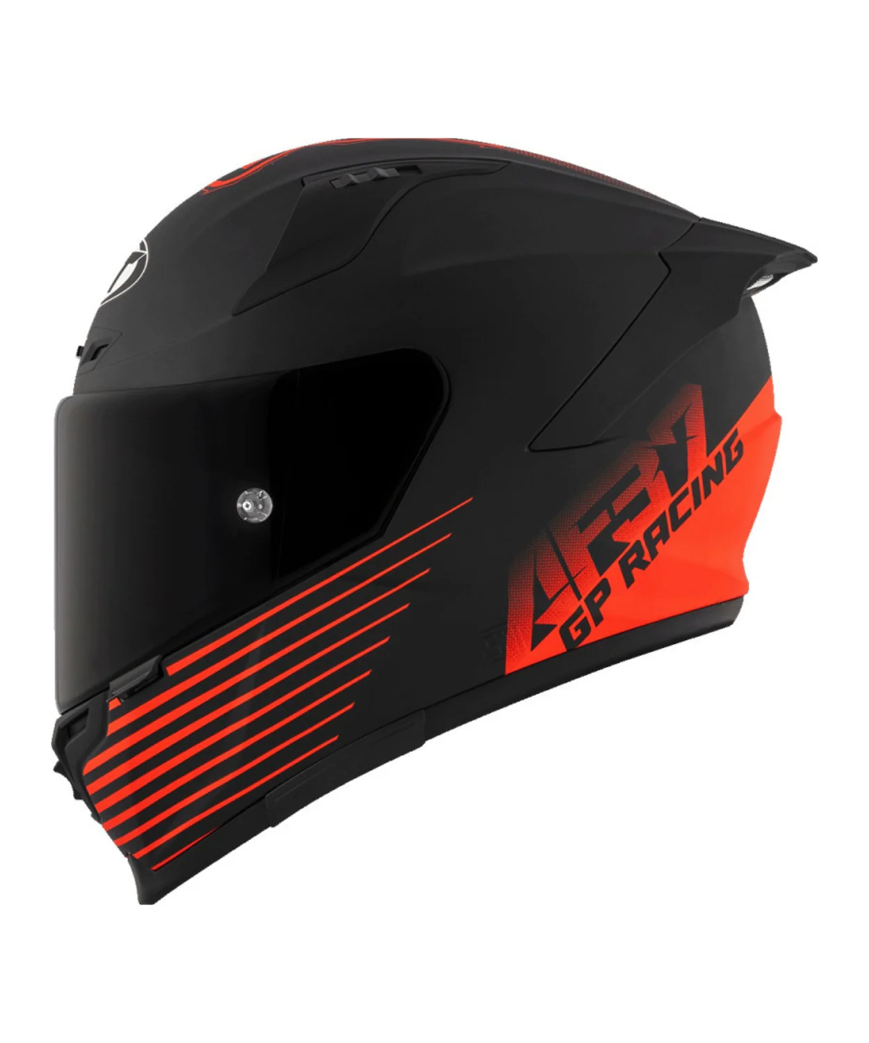 KYT Striker 2V AF37 Livery Full Face Helmet - Matt Black Red