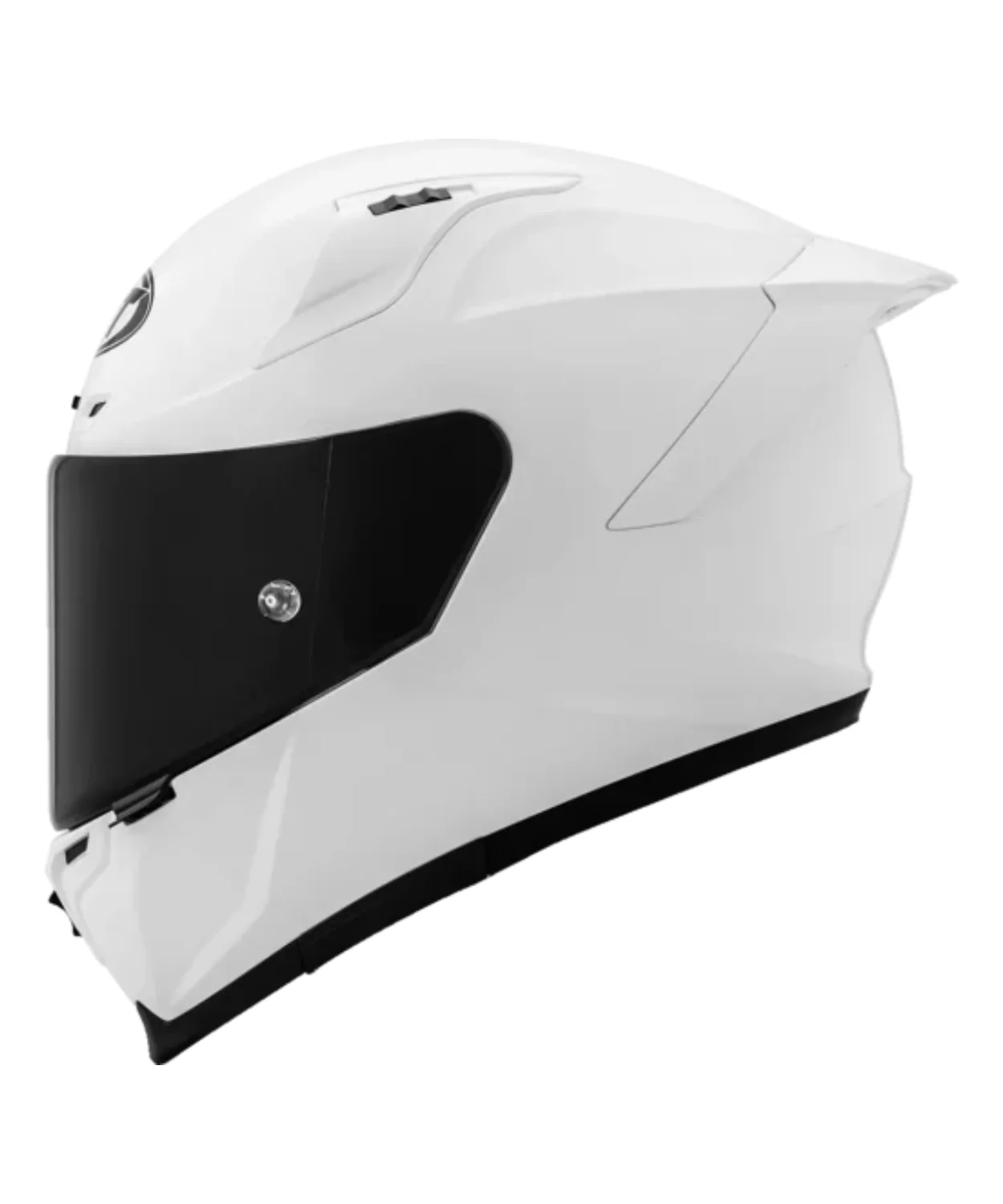 KYT Striker 2V Plain Full Face Helmet - Gloss White