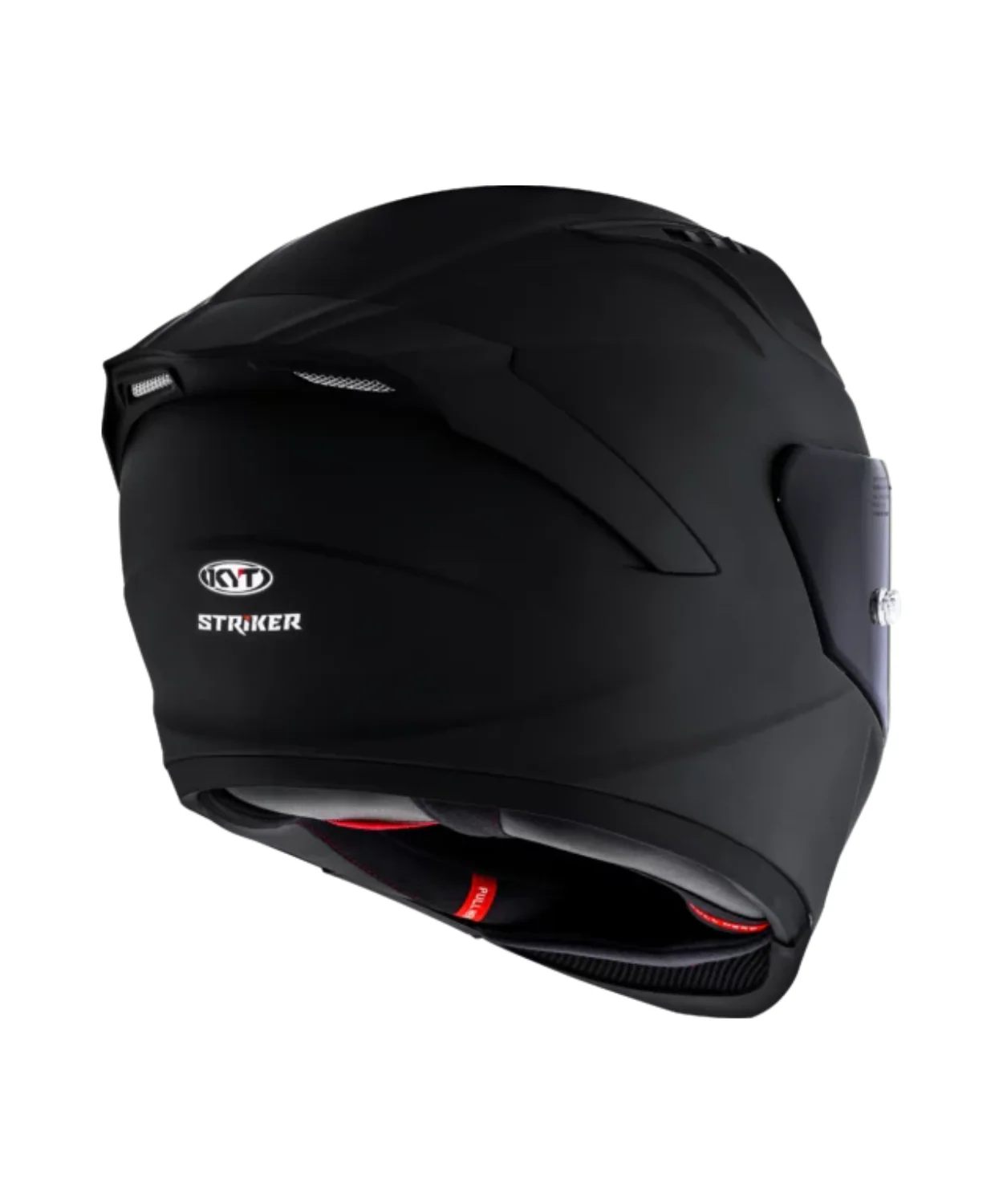 KYT Striker 2V Plain Full Face Helmet - Matt Black - Image 4