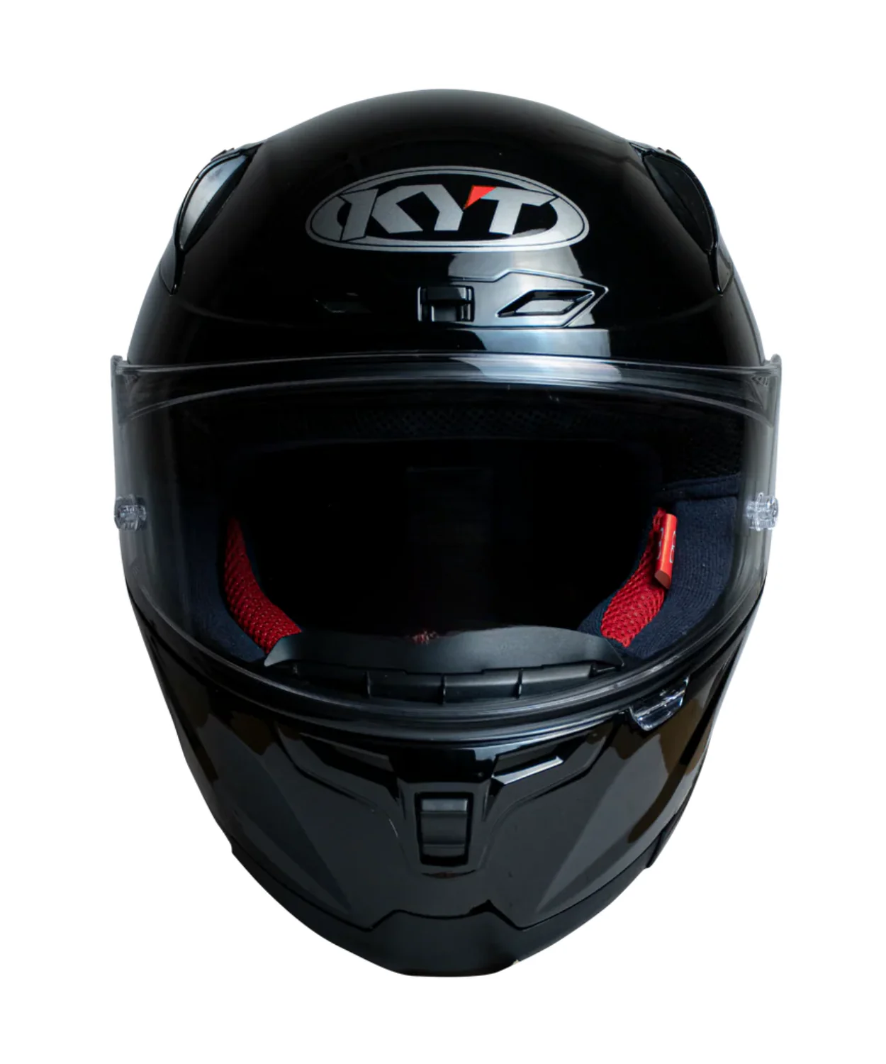 KYT Striker 2V Plain Helmet - Gloss Black - Image 3