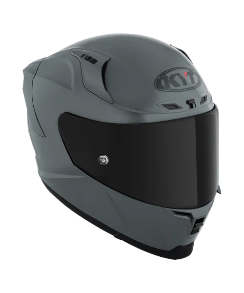 KYT Striker Plain GRL Helmet - Gloss Grey - Image 4