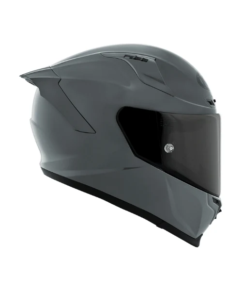 KYT Striker Plain GRL Helmet - Gloss Grey - Image 5