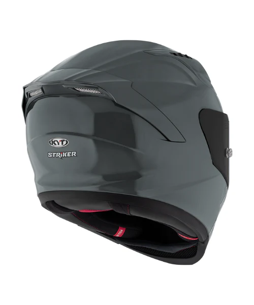 KYT Striker Plain GRL Helmet - Gloss Grey - Image 6