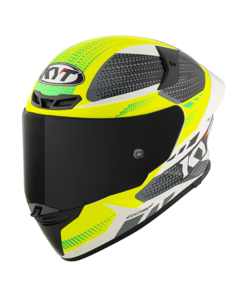 KYT TT-Revo Gear Helmet - Gloss Black Yellow - Image 2