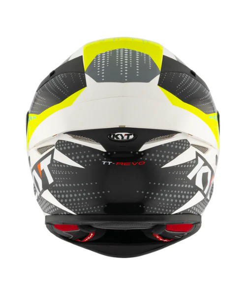 KYT TT-Revo Gear Helmet - Gloss Black Yellow - Image 7