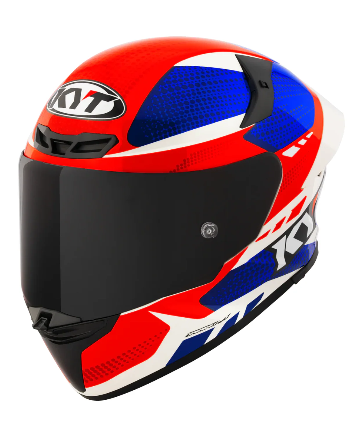 KYT TT-Revo Gear Helmet - Gloss Blue Red - Image 3