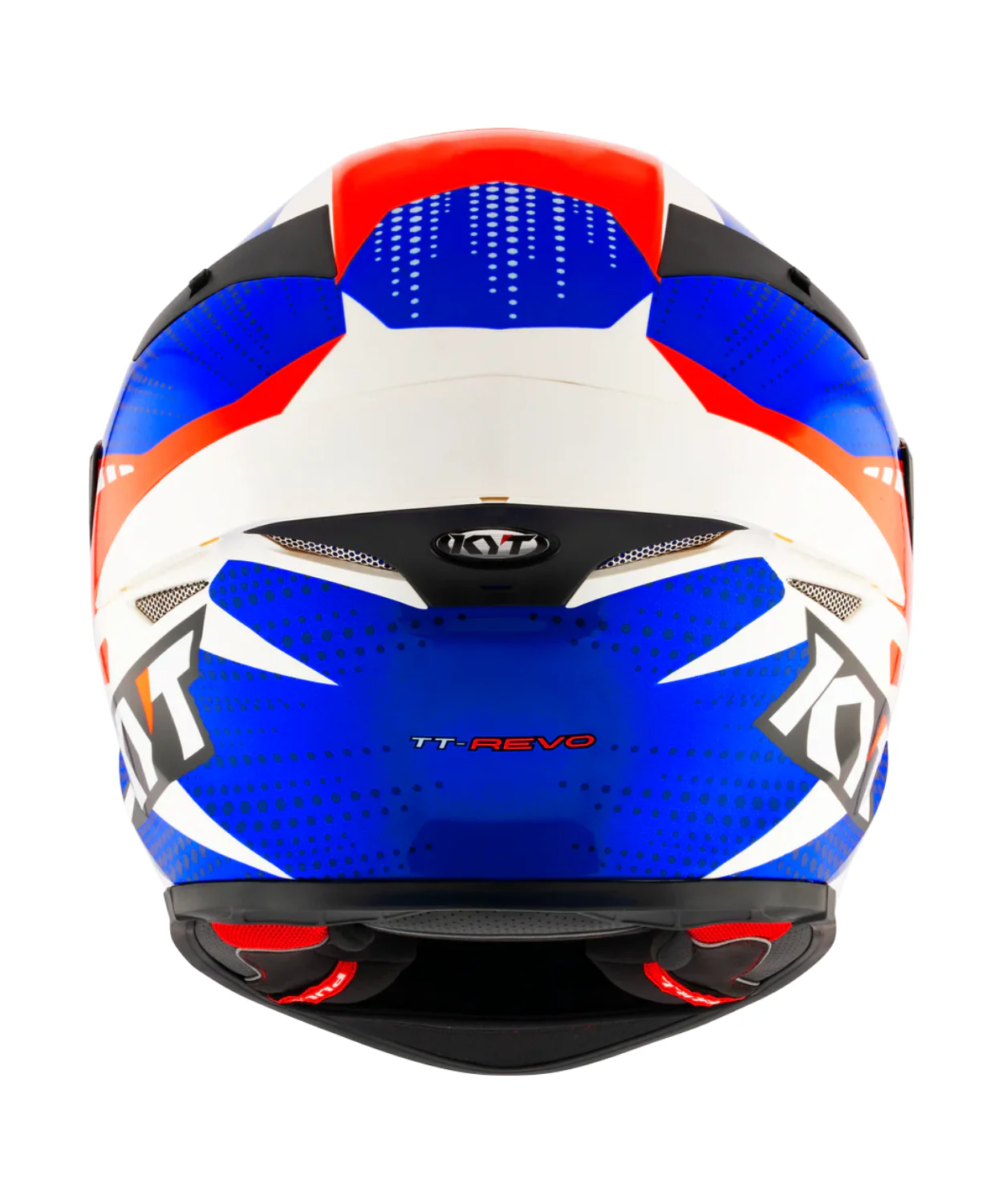 KYT TT-Revo Gear Helmet - Gloss Blue Red - Image 8