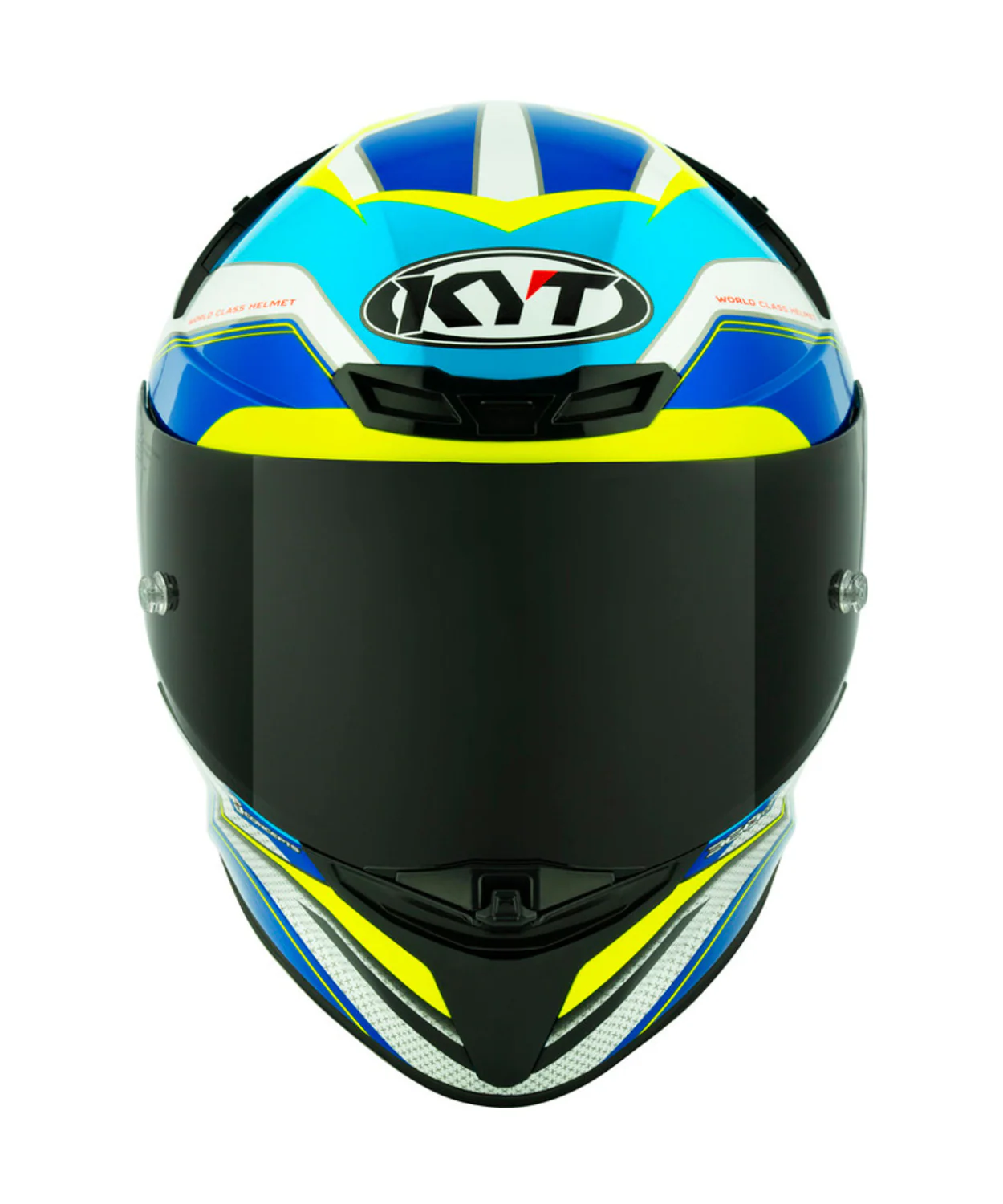 KYT TT-Revo Grand Prix Helmet - White Light Blue - Image 5