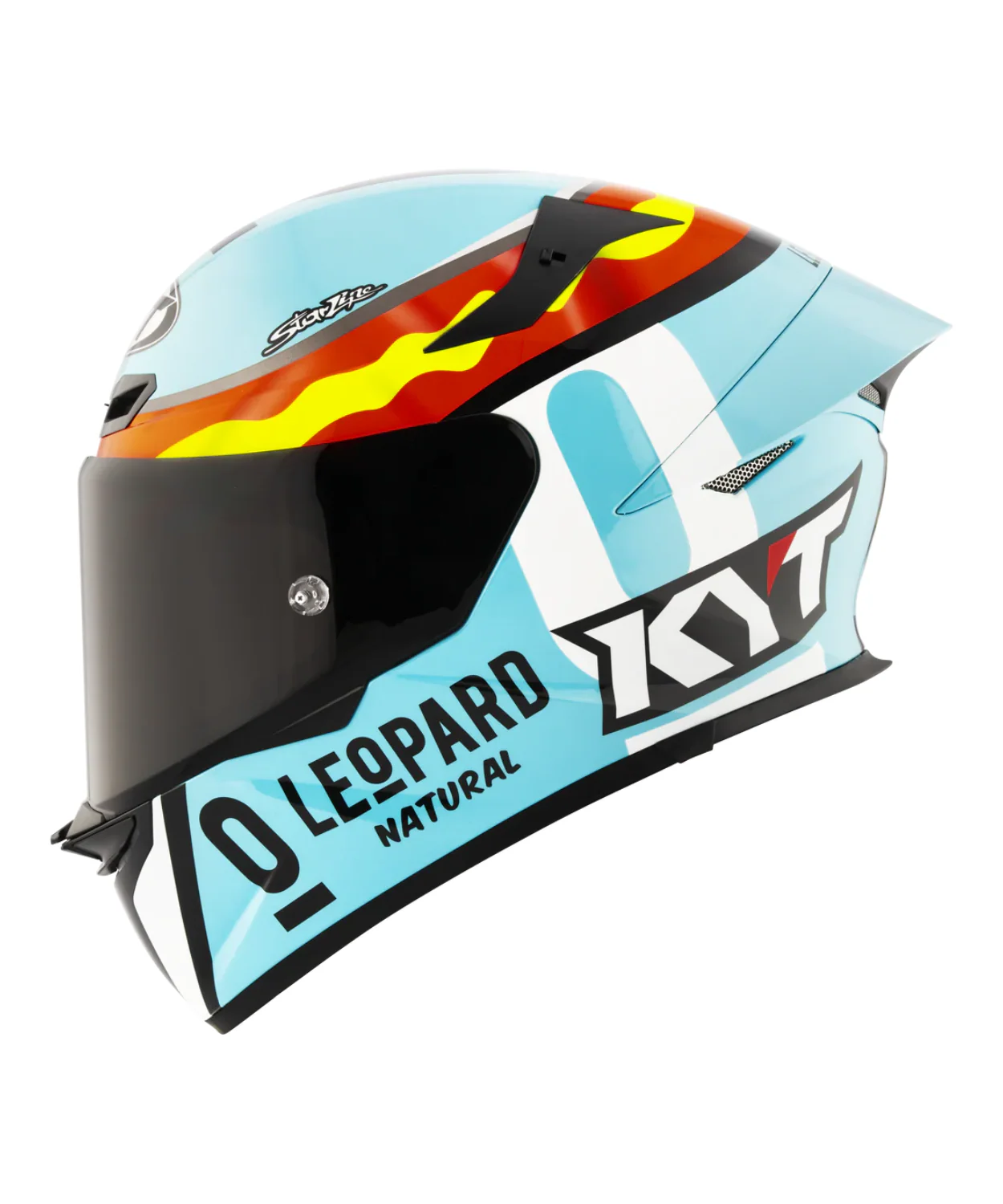 KYT TT-Revo Leopard Replica Spaniard Helmet Helmet - Gloss Blue
