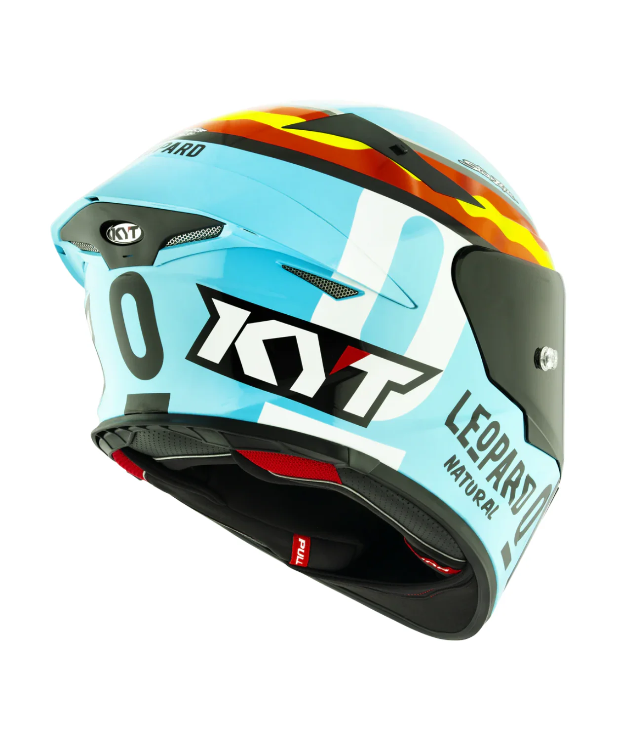 KYT TT-Revo Leopard Replica Spaniard Helmet Helmet - Gloss Blue - Image 7