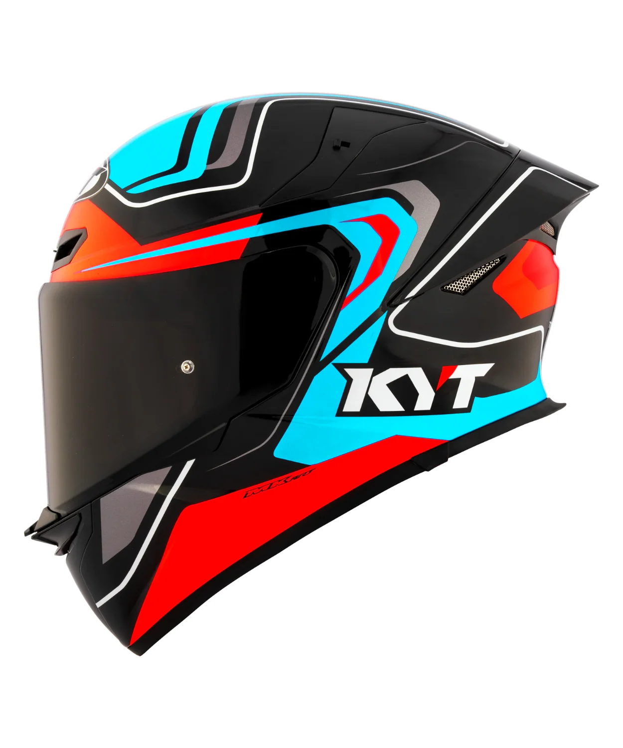 KYT TT-Revo Overtech Helmet - Gloss Black Fuxia