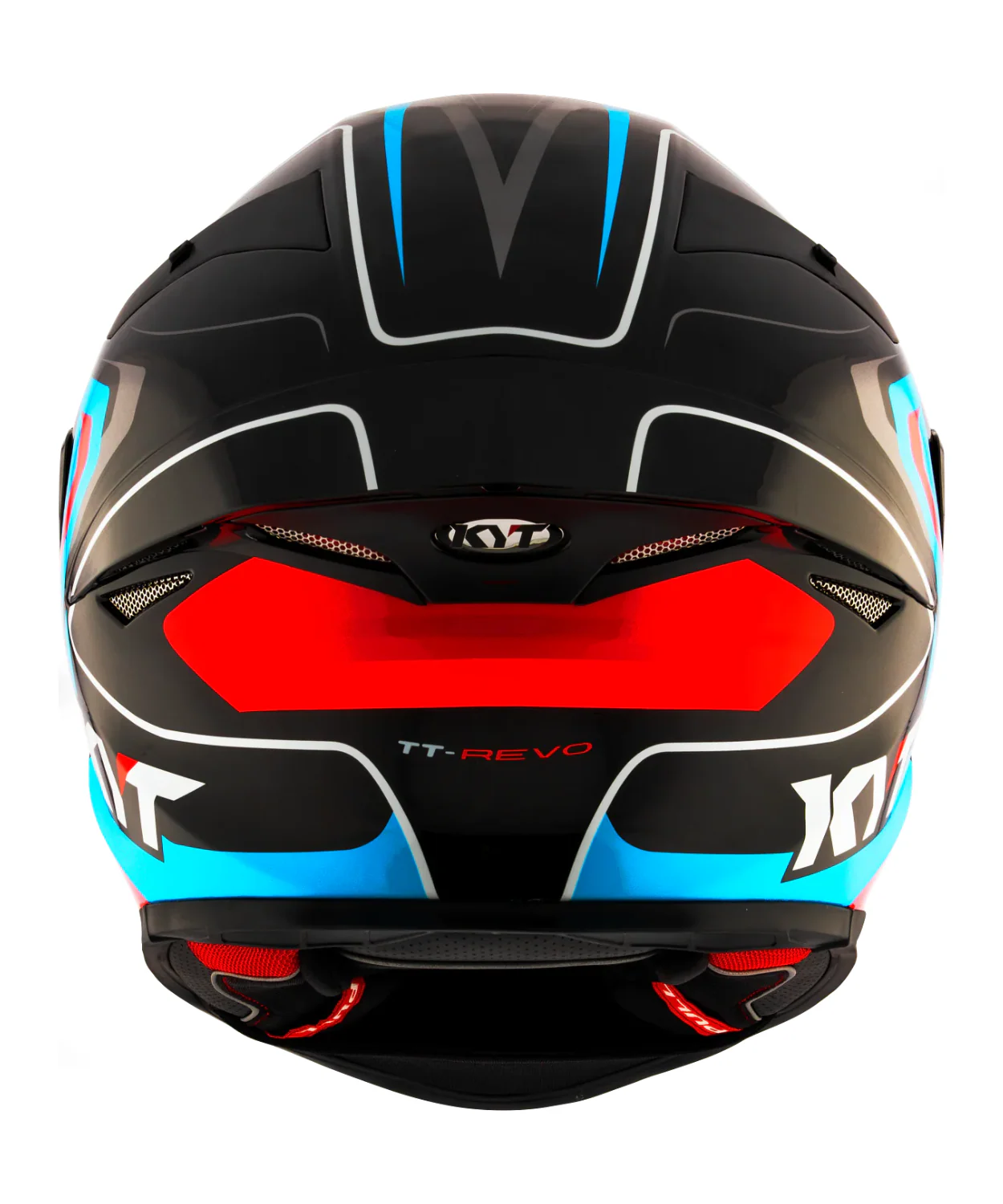 KYT TT-Revo Overtech Helmet - Gloss Black Fuxia - Image 8