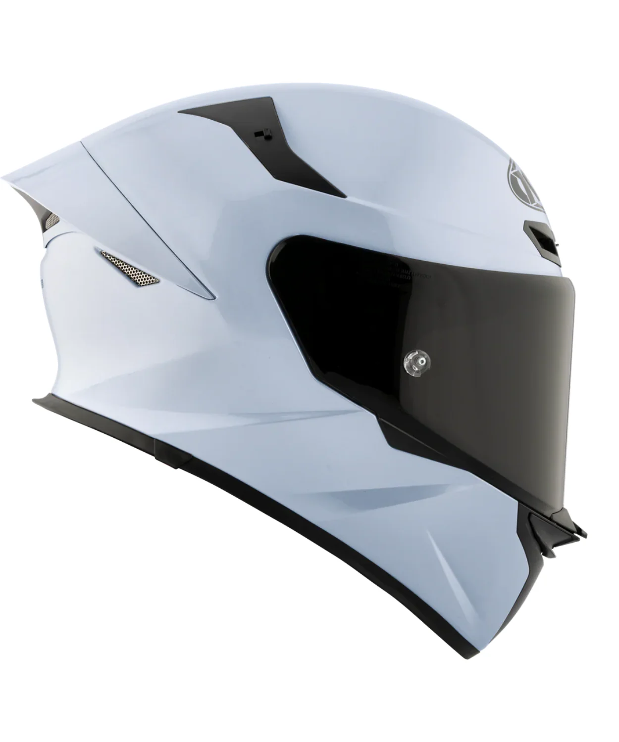KYT TT-Revo Plain Helmet - Gloss Sea Blue - Image 2