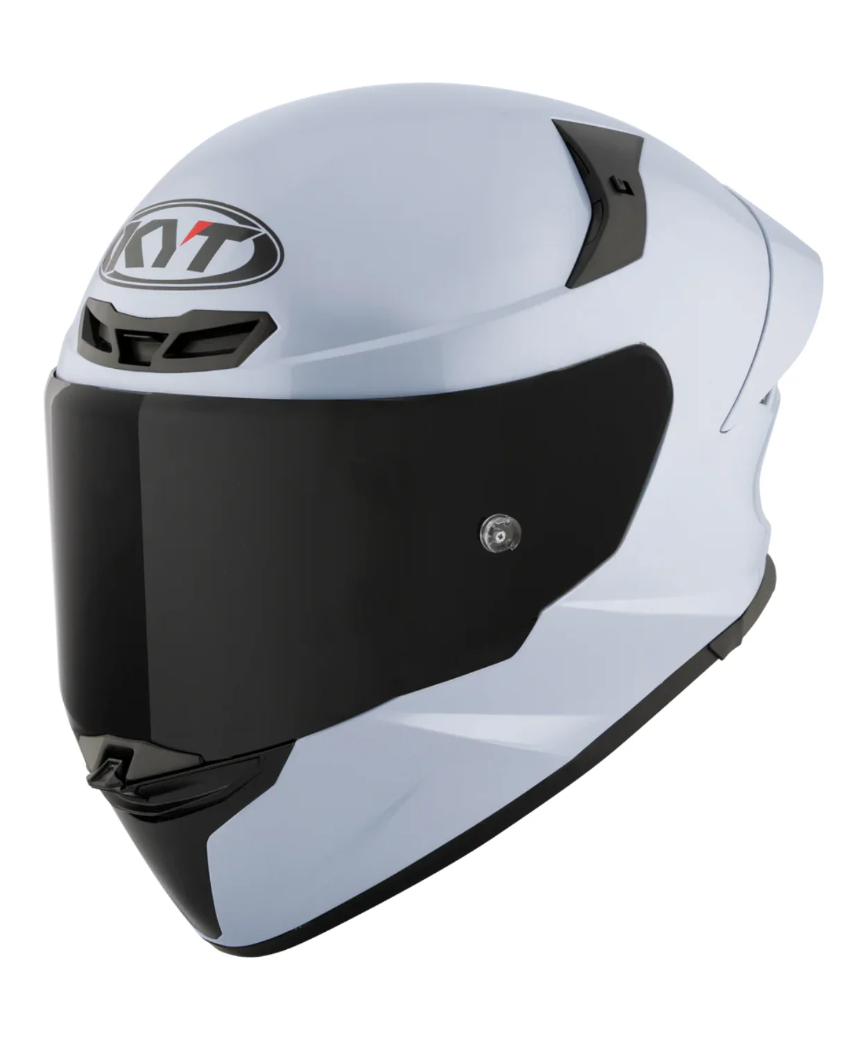 KYT TT-Revo Plain Helmet - Gloss Sea Blue - Image 3