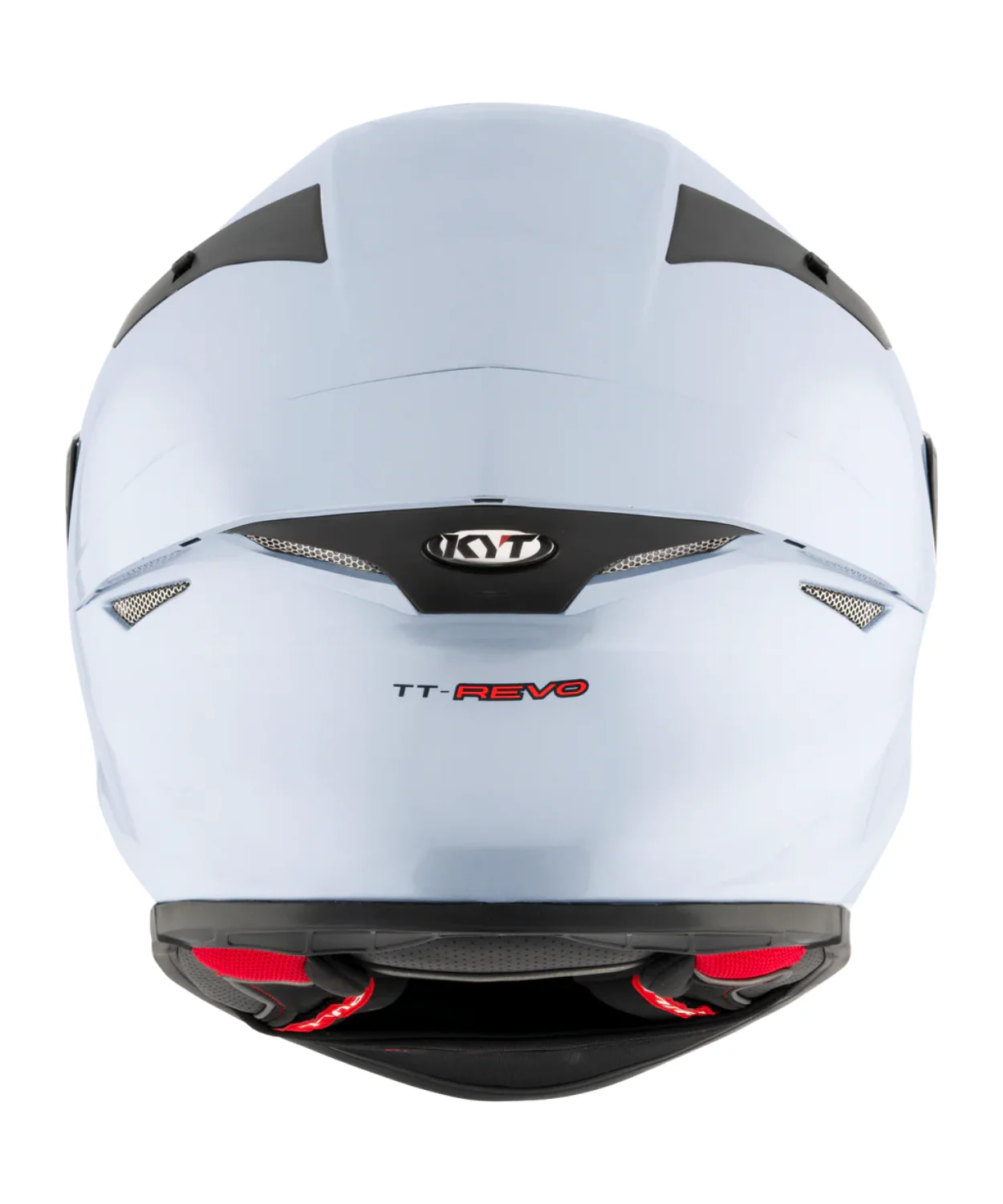 KYT TT-Revo Plain Helmet - Gloss Sea Blue - Image 8