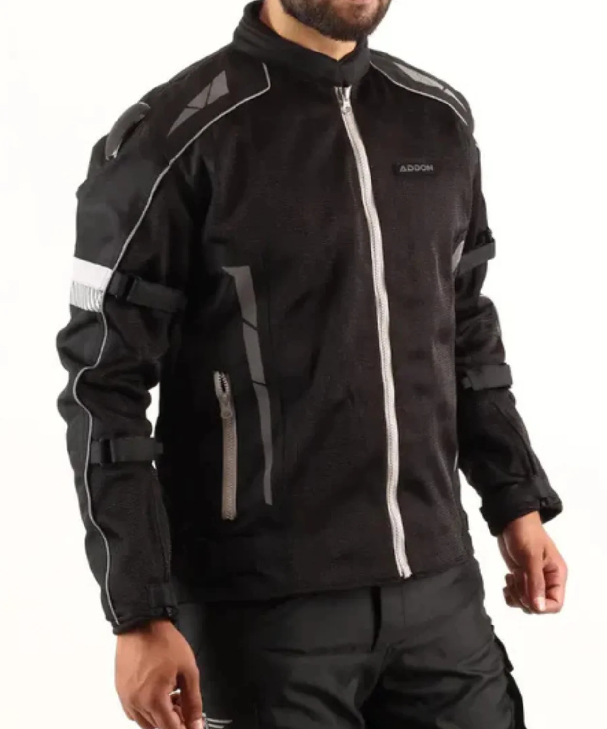 Lone Ranger Addon Pro Riding Jacket - Black Grey - Image 2