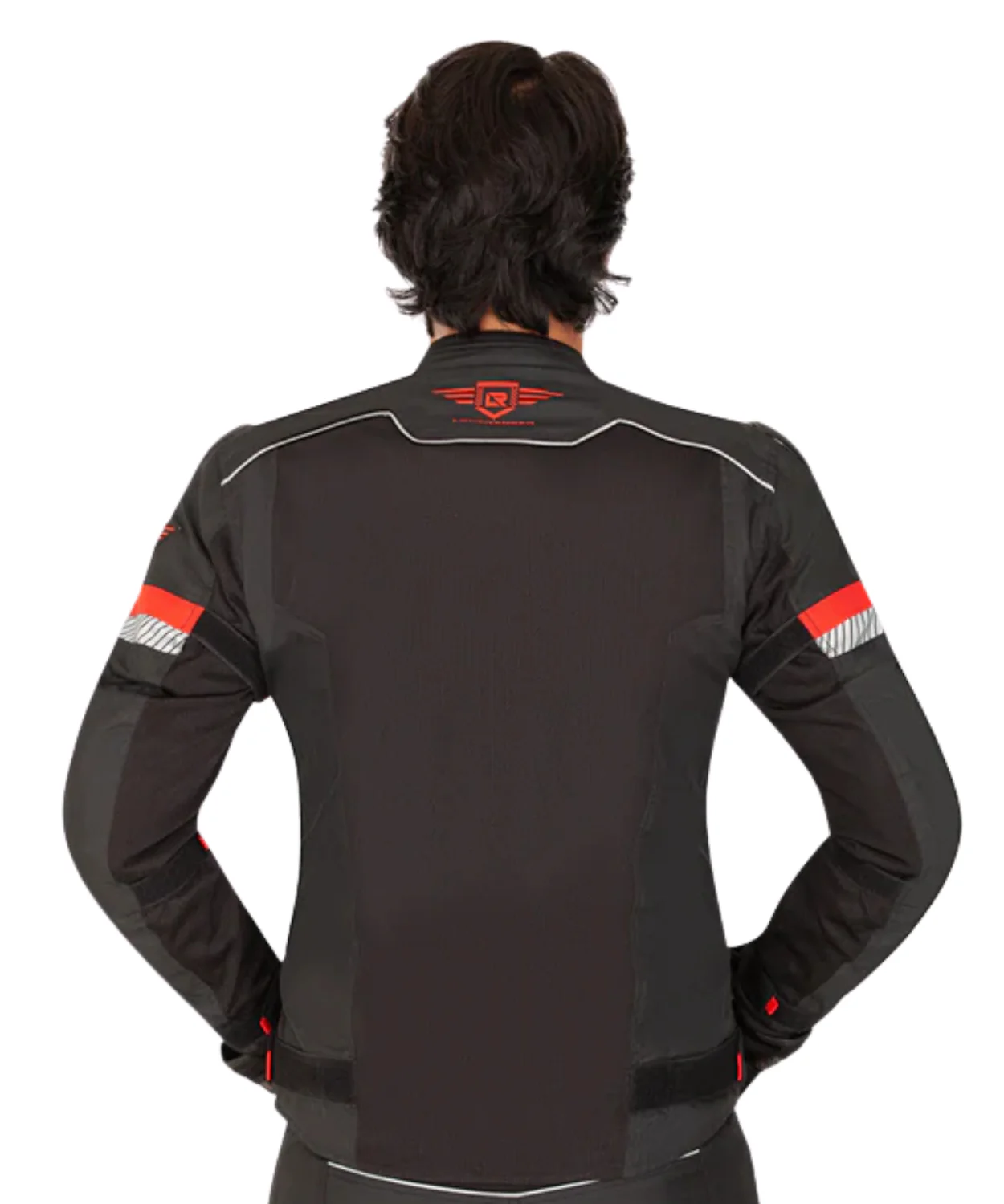 Lone Ranger Addon Pro Riding Jacket - Black Red - Image 3