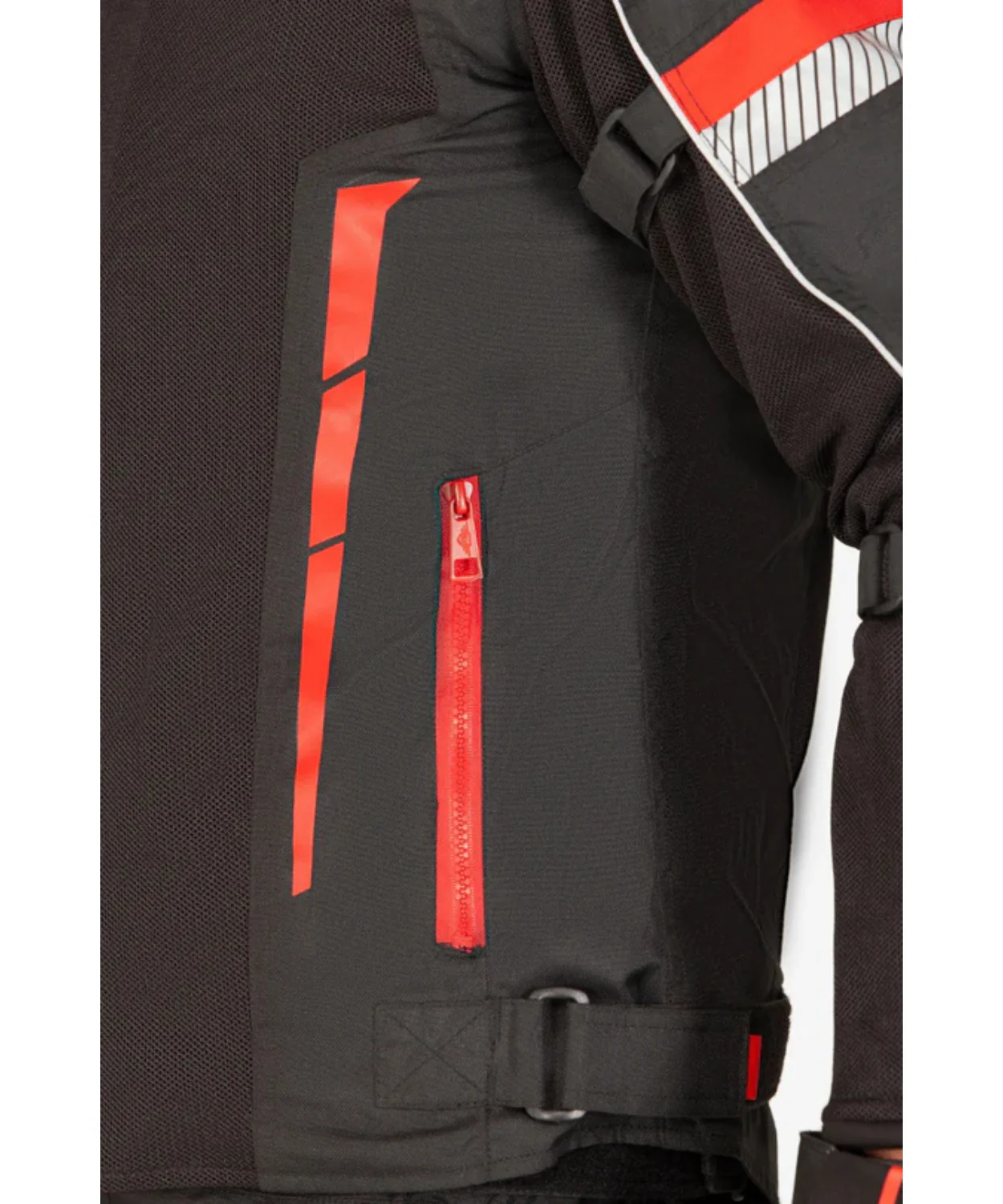 Lone Ranger Addon Pro Riding Jacket - Black Red - Image 4
