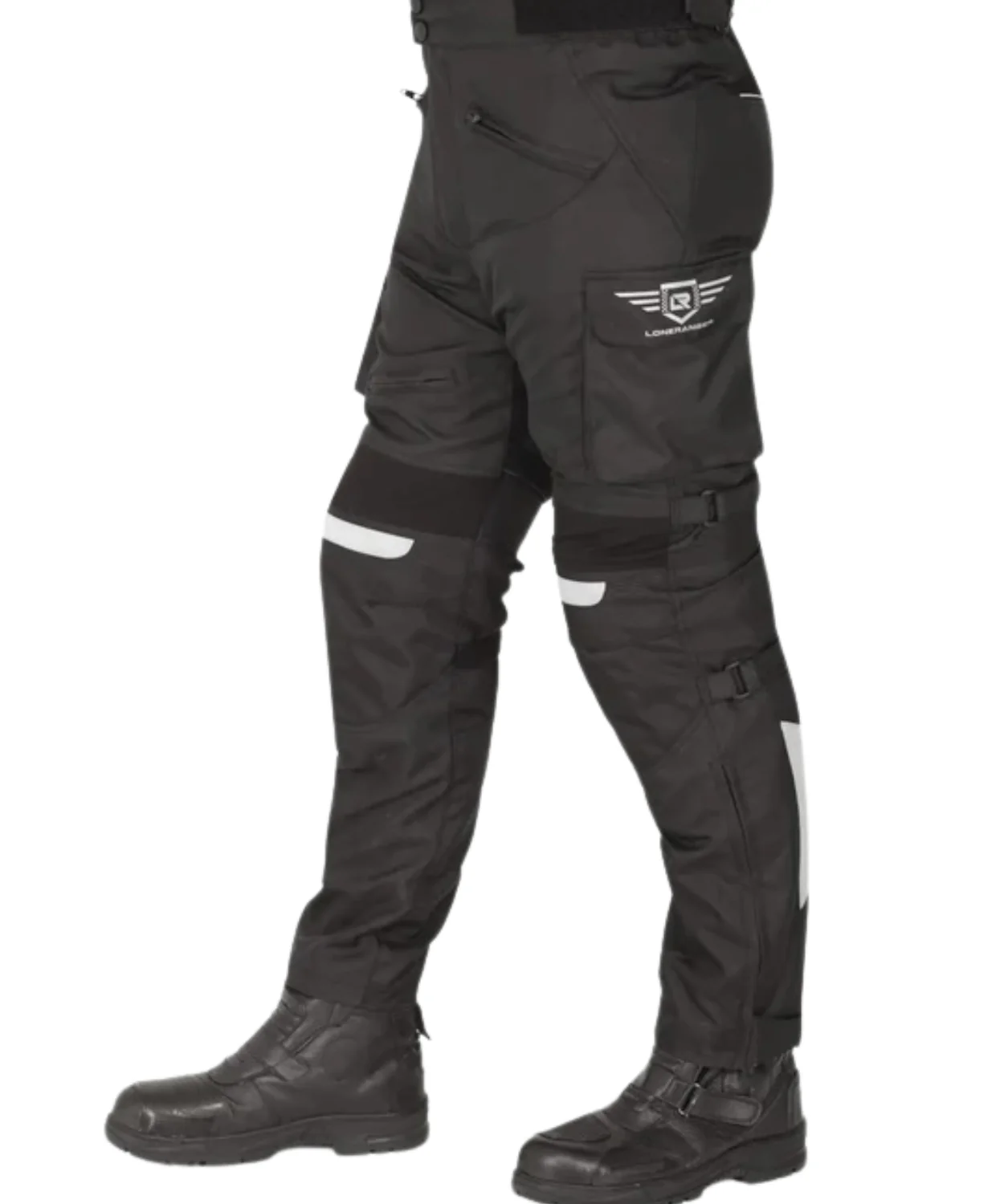 Lone Ranger Trotter Riding Pant with Tail Bone Protector - Black - Image 2