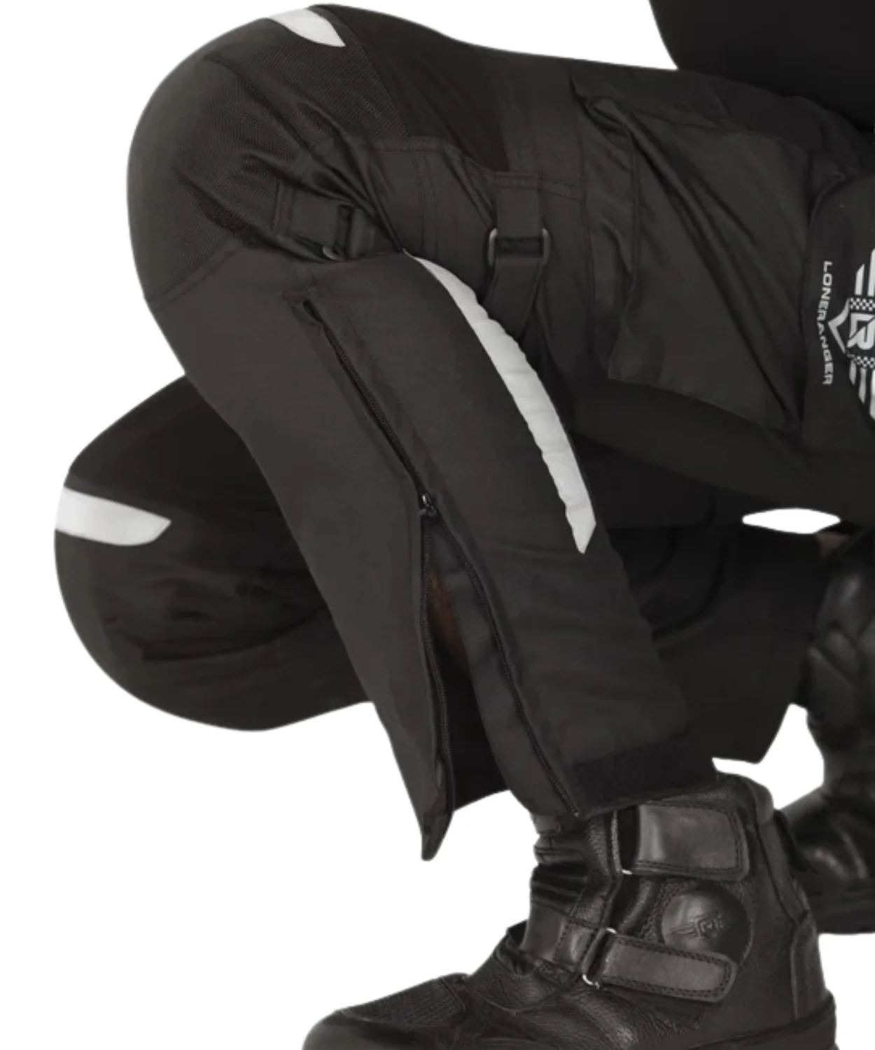 Lone Ranger Trotter Riding Pant with Tail Bone Protector - Black - Image 5