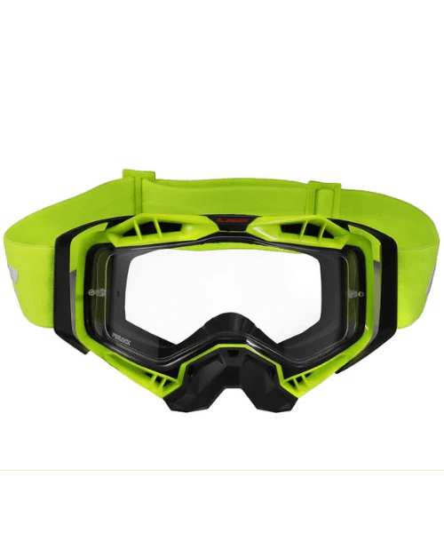 LS2 Aura Goggle Black Hiv Yellow With Clear Visor
