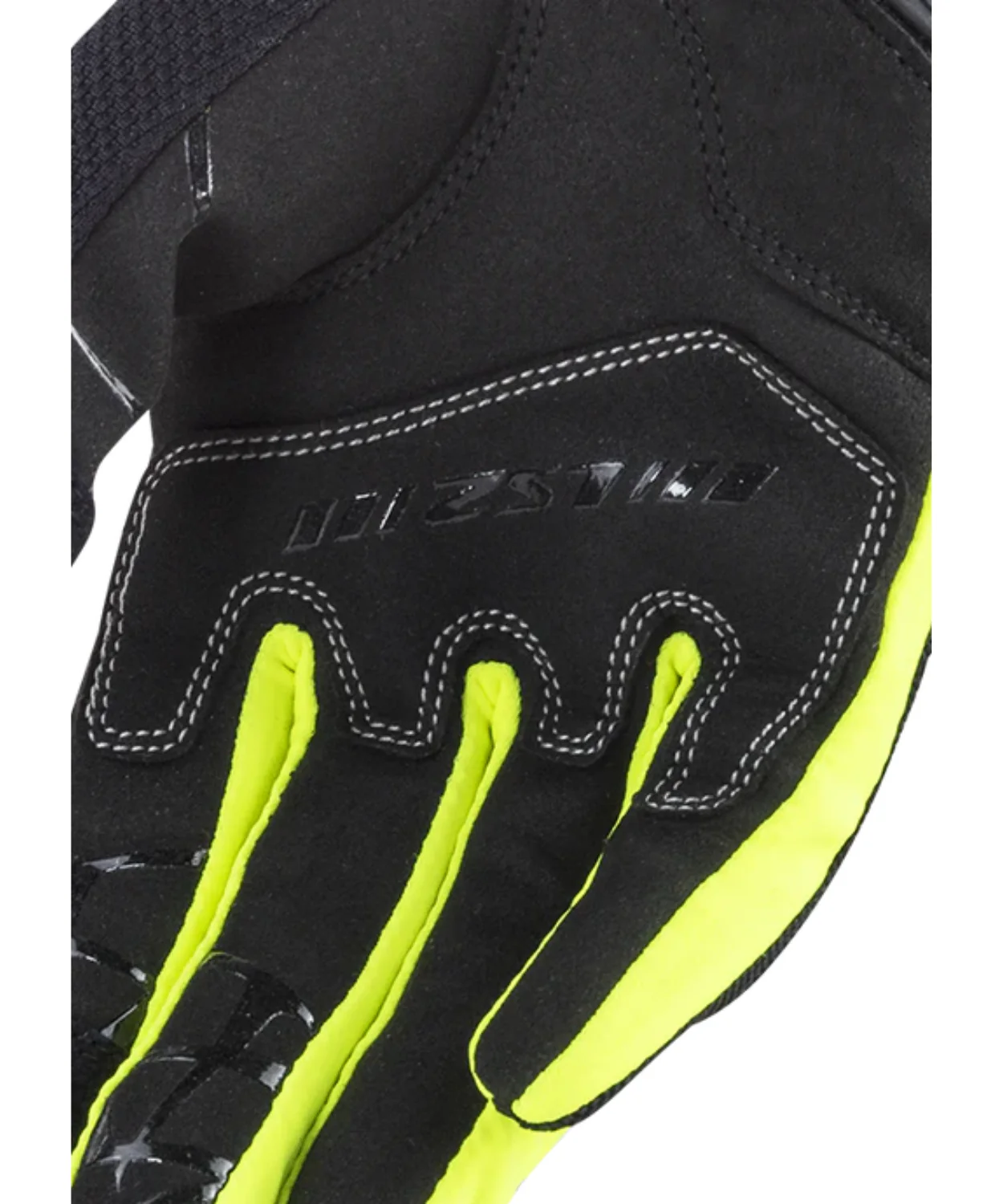 LS2 Dart 2 Riding Gloves - Black Hi-Viz Yellow - Image 6