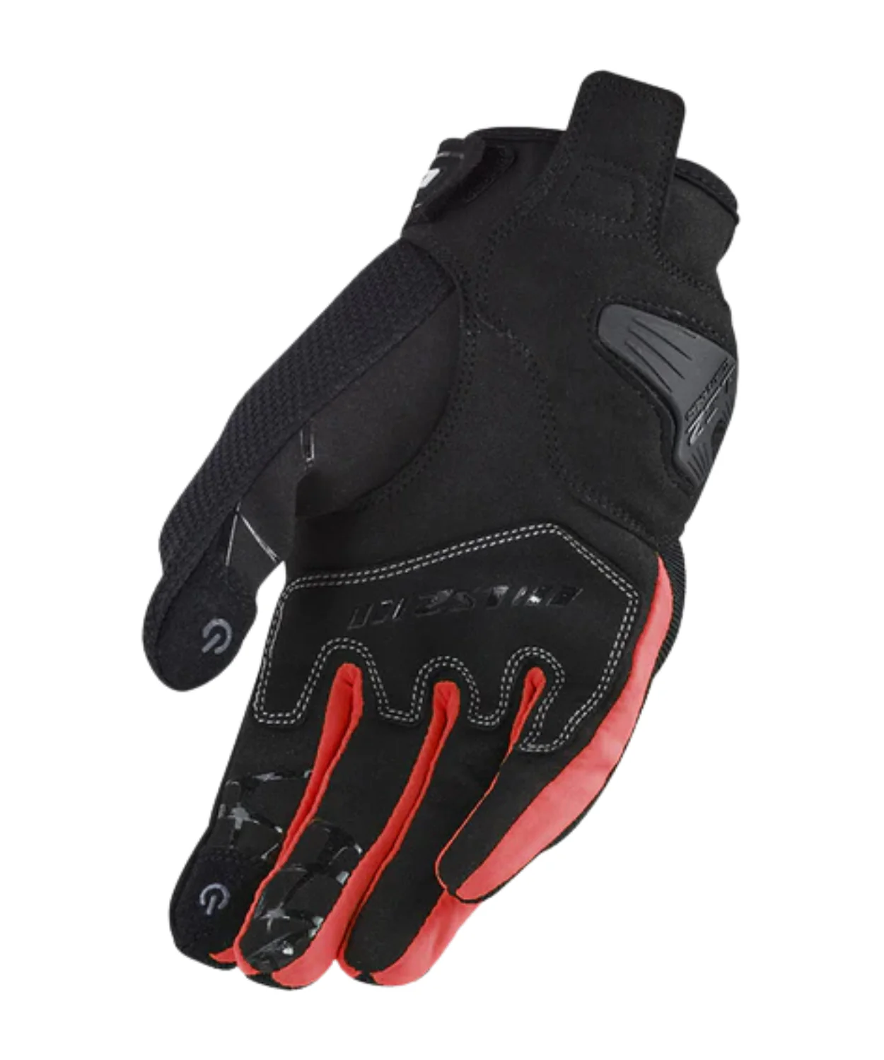LS2 Dart 2 Riding Gloves - Black Red - Image 2