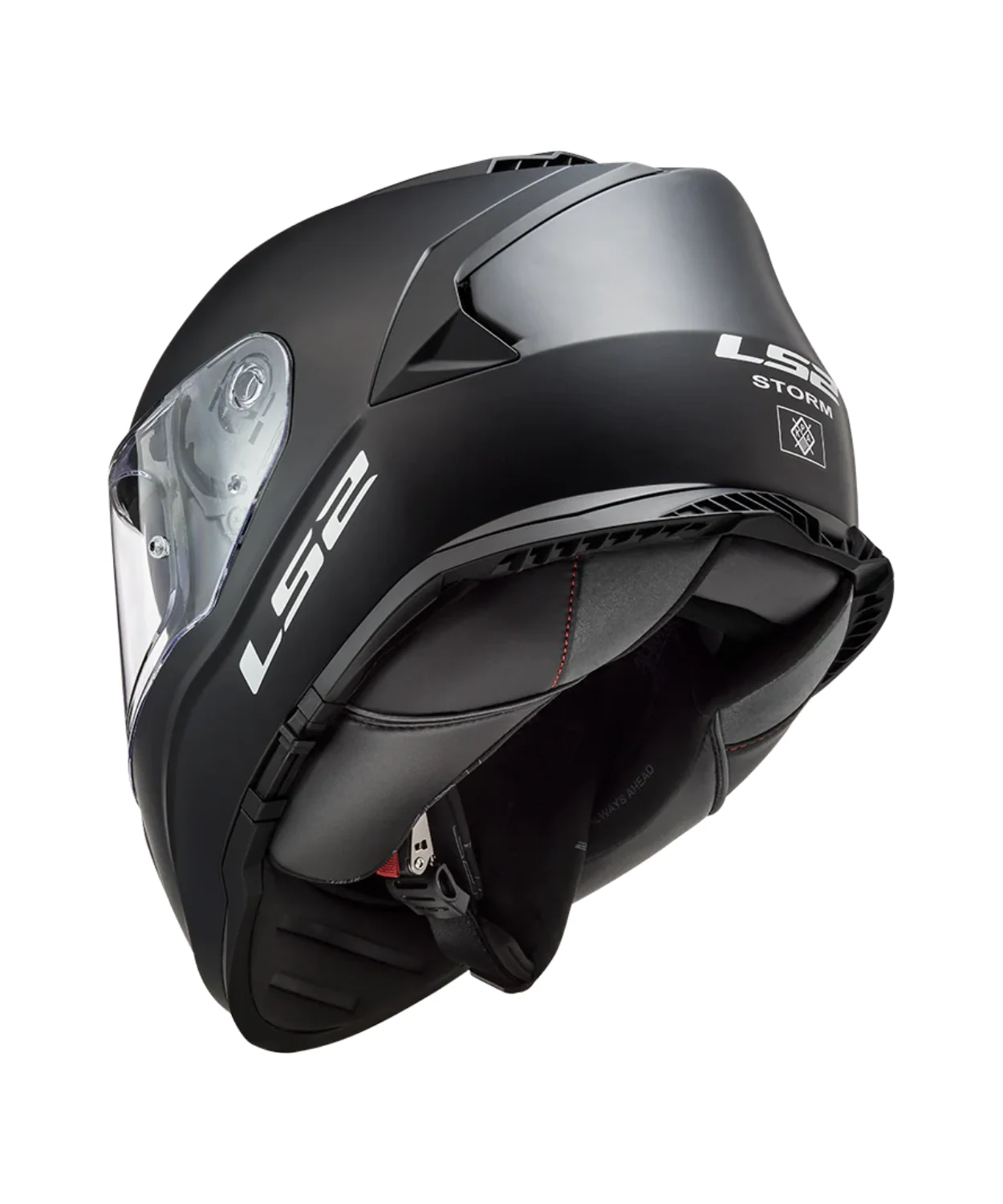 LS2 FF800 Storm II Full Face Helmet - Solid Matt Black - Image 4