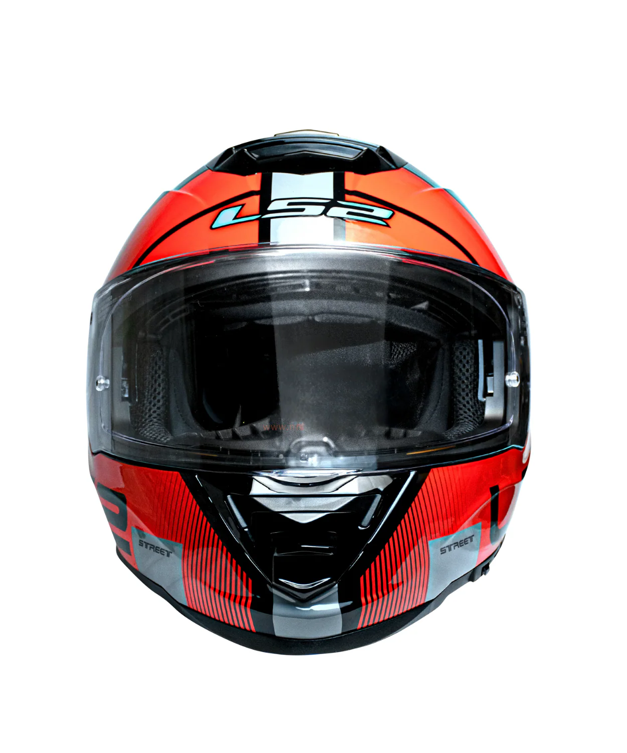 LS2 FF800 Storm II Epic Full Face Helmet - Red Grey - Image 5