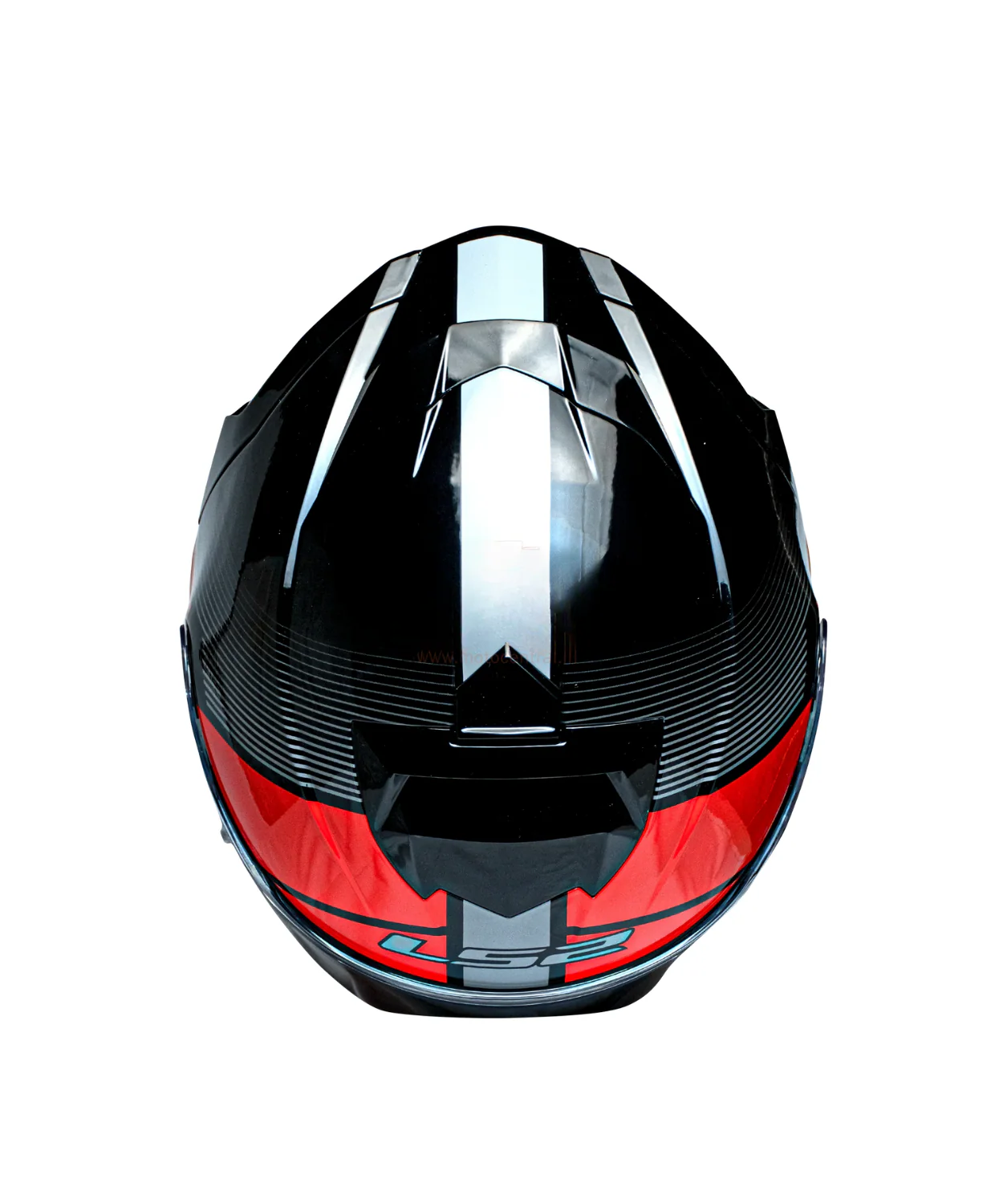 LS2 FF800 Storm II Epic Full Face Helmet - Red Grey - Image 6