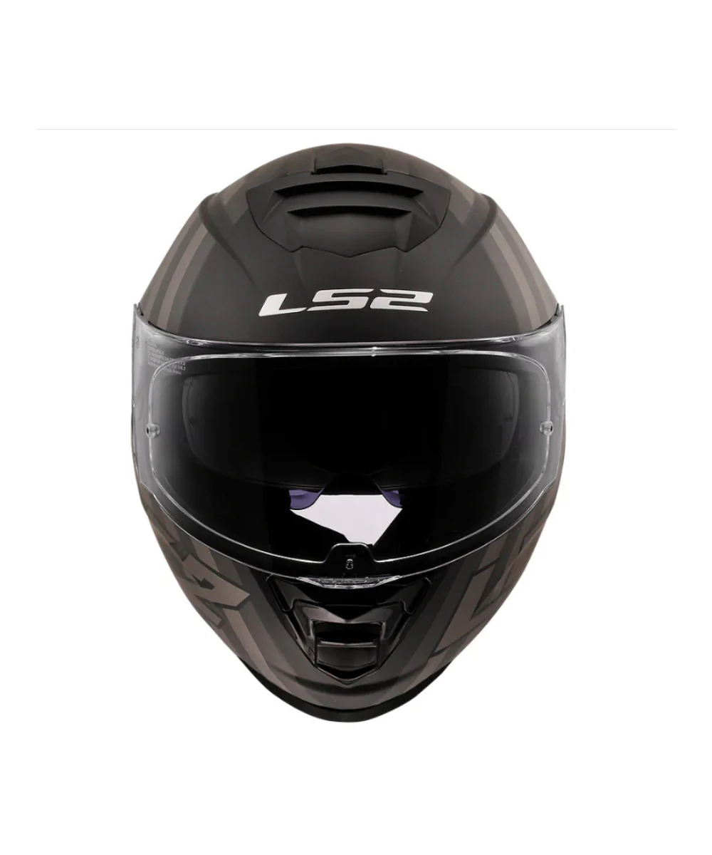 LS2 FF800 Storm II Flag Helmet - Matt Black Grey - Image 3