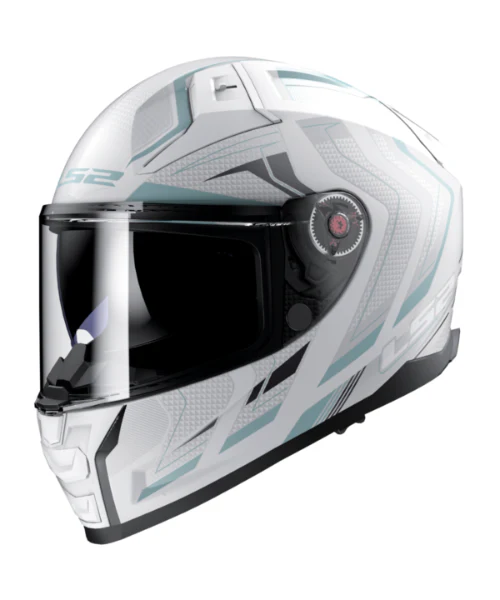 LS2 FF811 Vector II Alizer Helmet - White Silver - Image 2