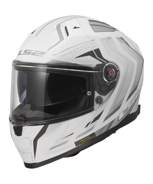 LS2 FF811 Vector II Alizer Helmet - White Silver - Image 4