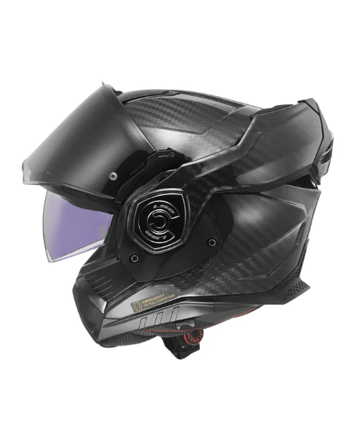 LS2 FF901 Advant X Future Carbon Fiber Helmet ( ECE 22.06) - Solid Black - Image 2