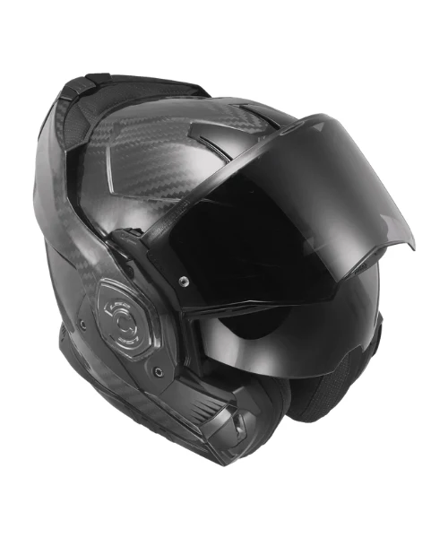 LS2 FF901 Advant X Future Carbon Fiber Helmet ( ECE 22.06) - Solid Black - Image 4