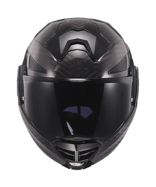 LS2 FF901 Advant X Future Carbon Fiber Helmet ( ECE 22.06) - Solid Black - Image 5
