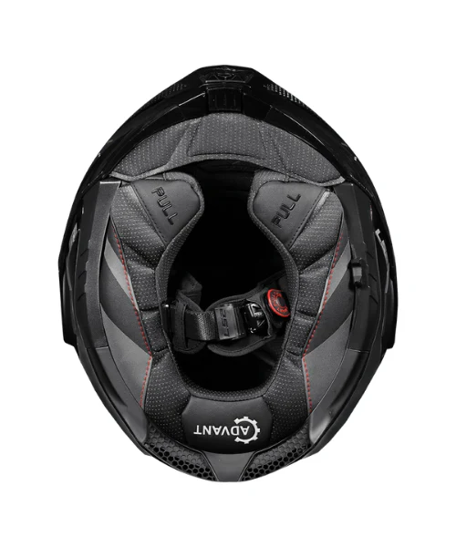 LS2 FF901 Advant X Future Carbon Fiber Helmet ( ECE 22.06) - Solid Black - Image 7