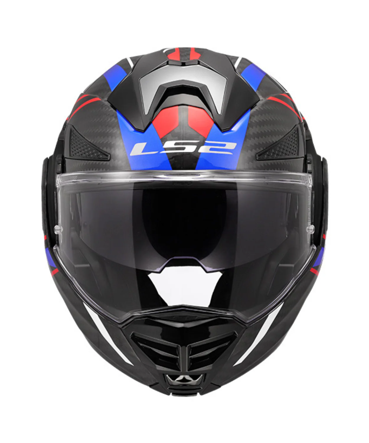 LS2 FF901 Advant X Carbon Fiber Future II Helmet (ECE 22.06) - Gloss Black Blue Red - Image 5