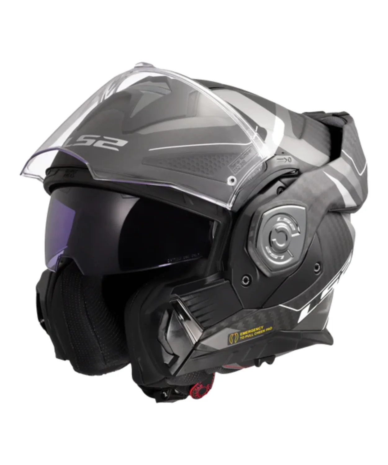 LS2 FF901 Advant X Future Carbon Fiber Horizon Helmet (ECE 22.06) - Silver Grey - Image 3