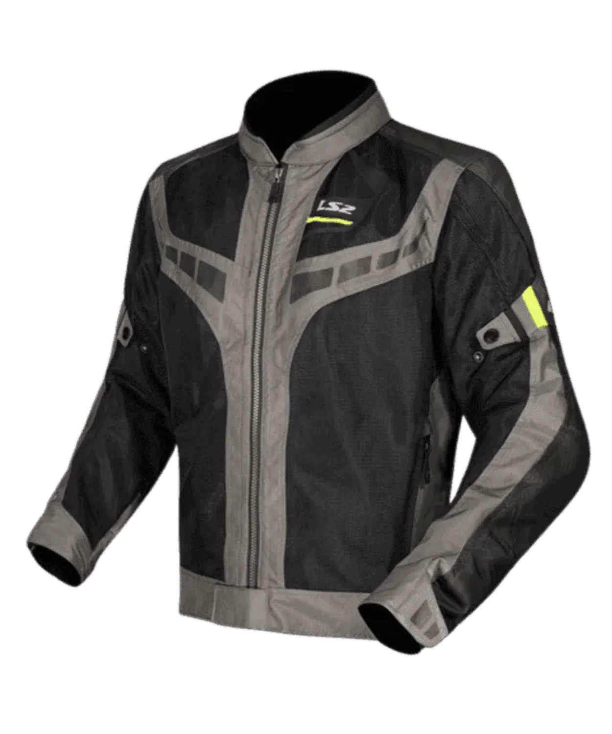 LS2 Garda Air Man Riding Jacket - Green Hi-Viz Yellow