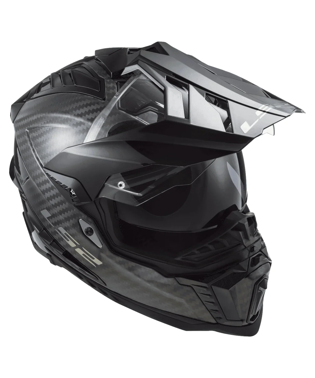 LS2 MX701 C Explorer Carbon Fiber Helmet (ECE 22.06) - Solid Gloss Black - Image 5