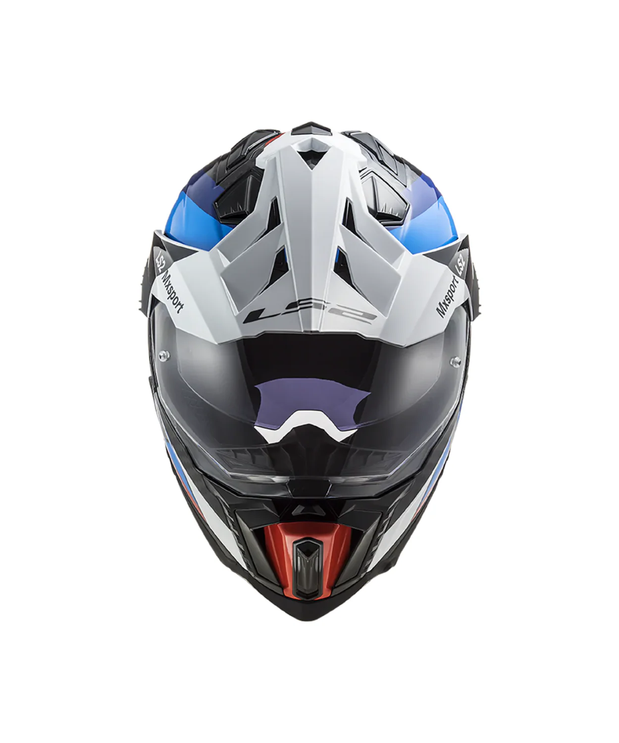 LS2 MX701 C Explorer Frontier Carbon Helmet (ECE 22.06) - Gloss Black Blue - Image 7