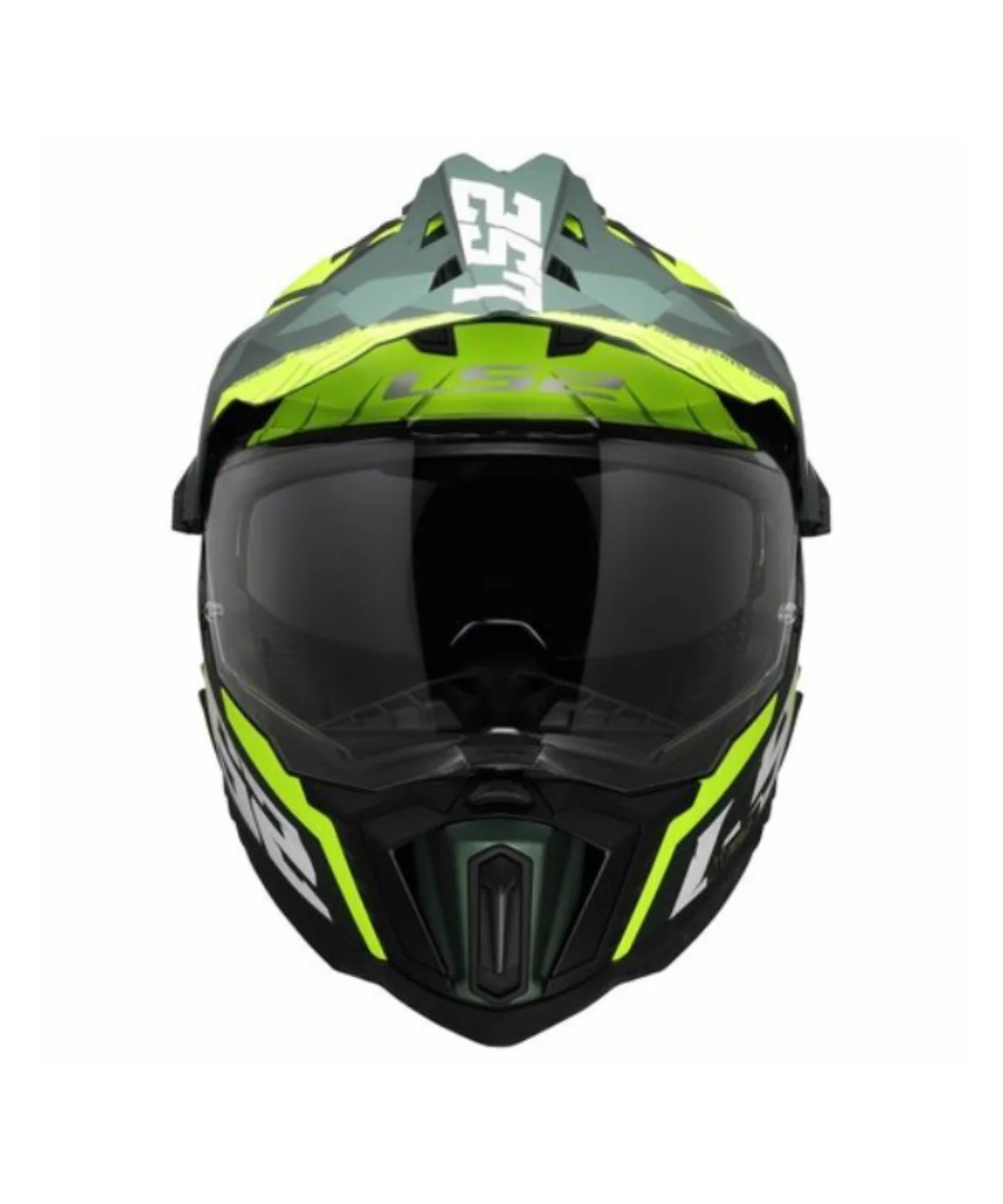 LS2 MX701 Explorer Spire Helmet - Gloss Hi Viz Green - Image 4