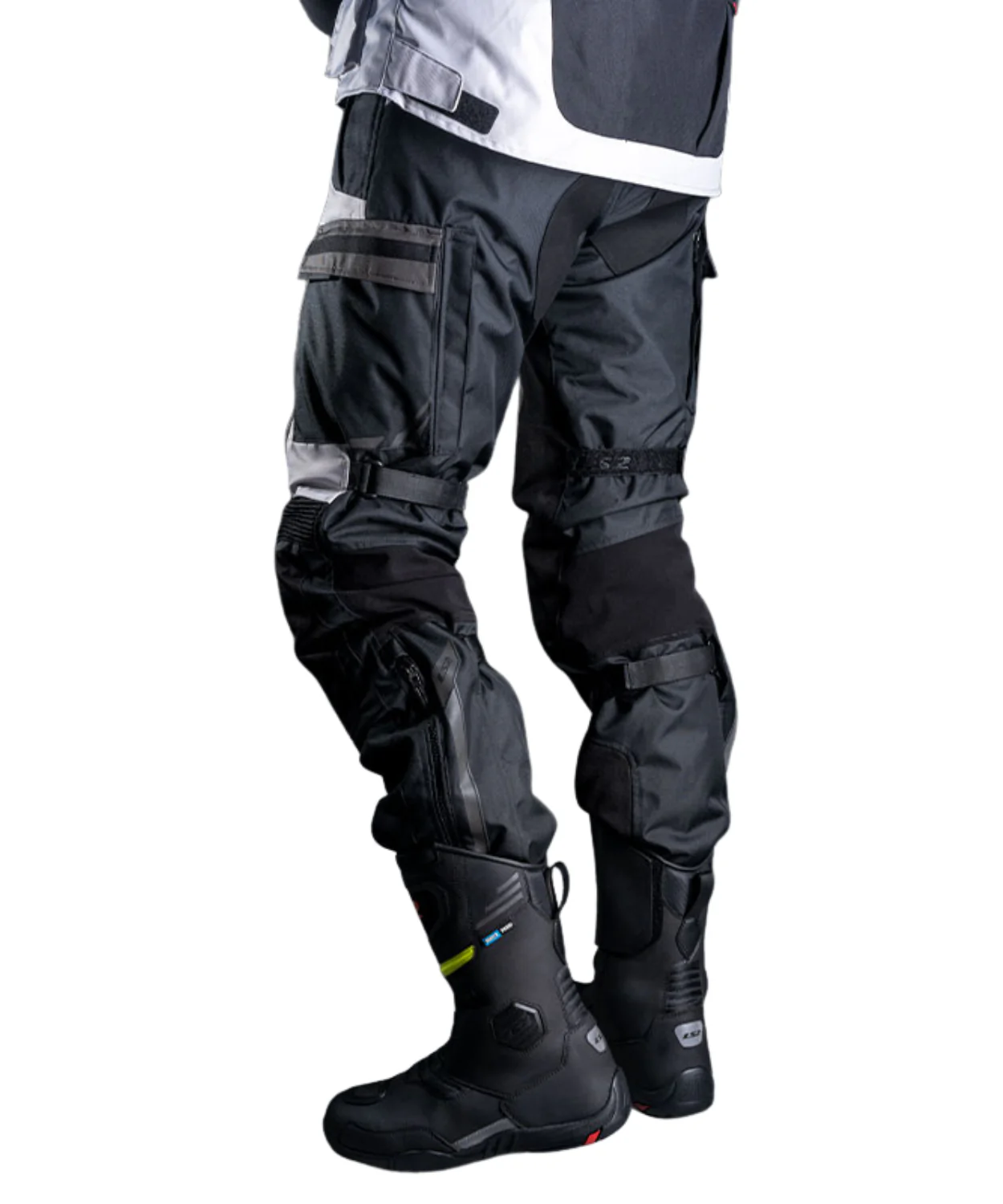 LS2 Norway Man Riding Pant - Black Grey - Image 5