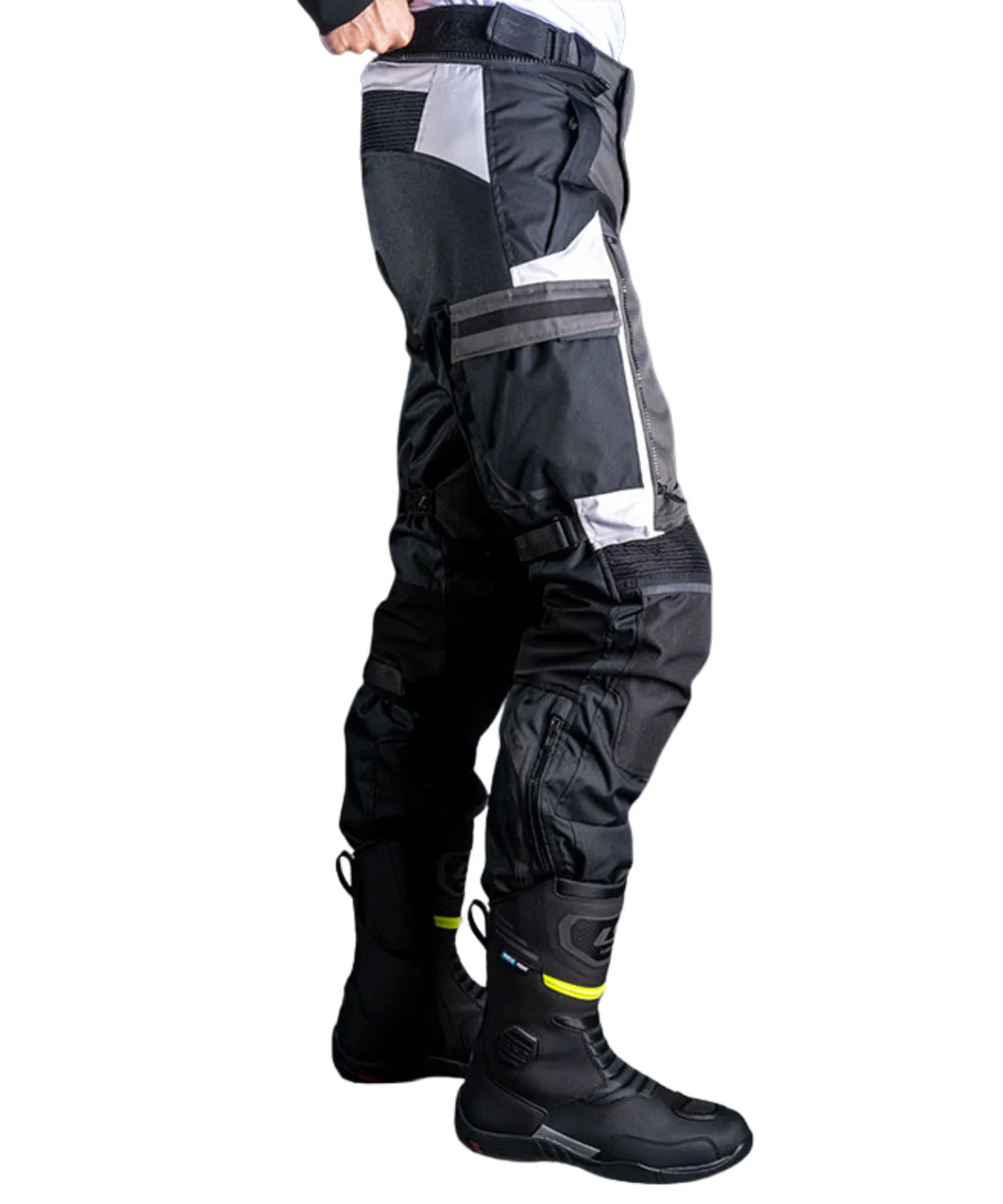 LS2 Norway Man Riding Pant - Black Grey - Image 6