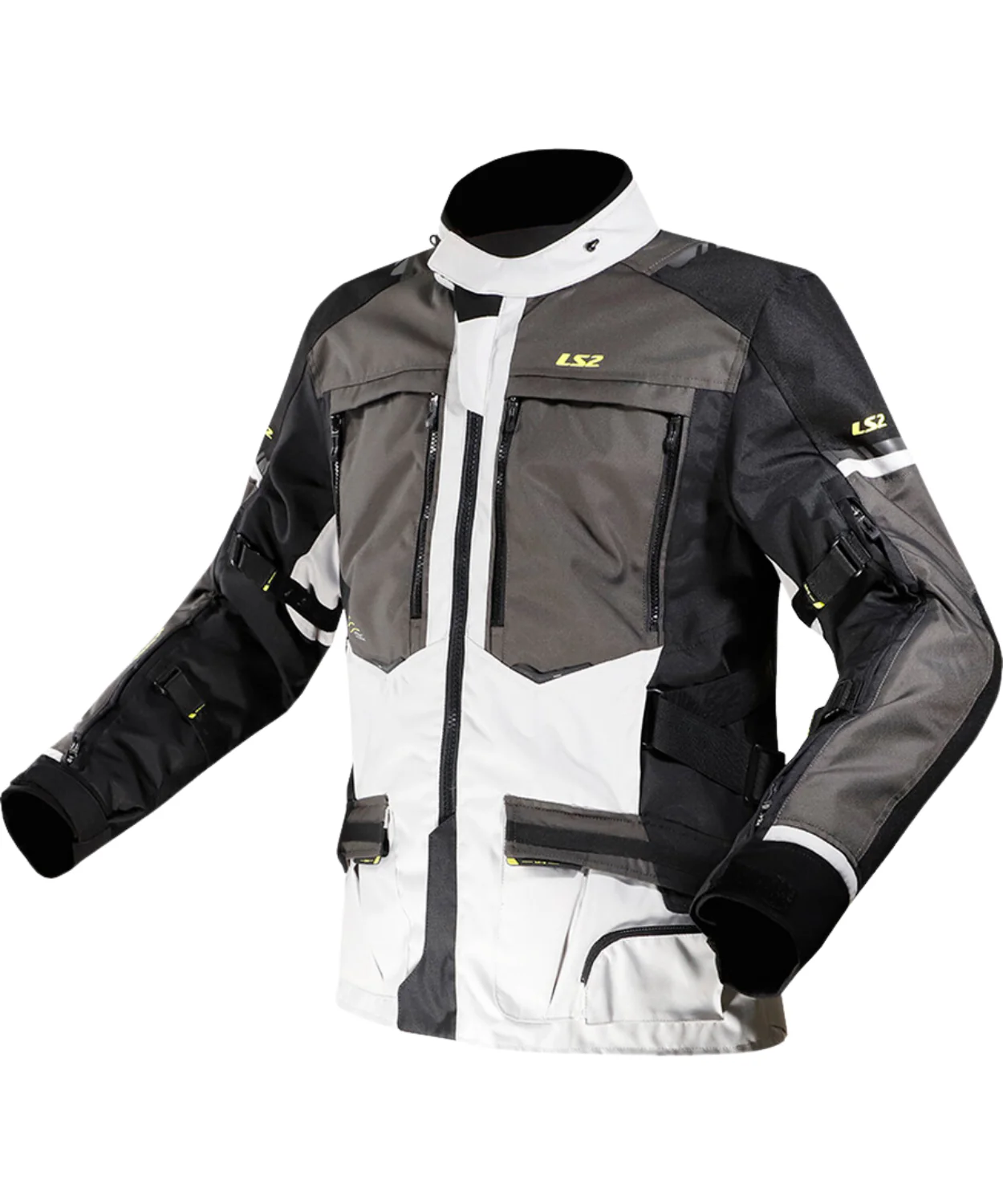 LS2 Norway Riding Jacket - Black Grey Yellow