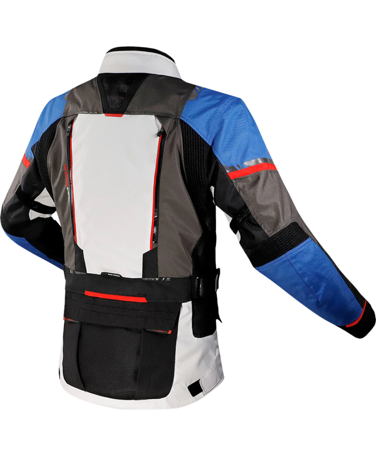 LS2 Norway Riding Jacket - Blue Black Grey Red - Image 2