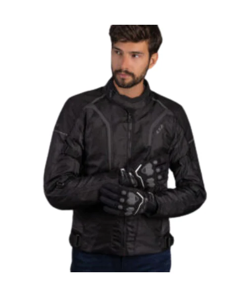 LS2 Sepang Riding Jacket - Black Dark Grey - Image 2