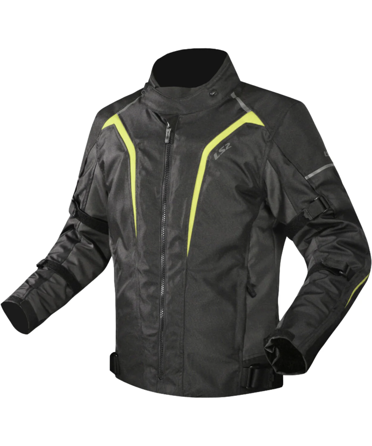 LS2 Sepang Riding Jacket - Black Grey Hi-Viz Yellow